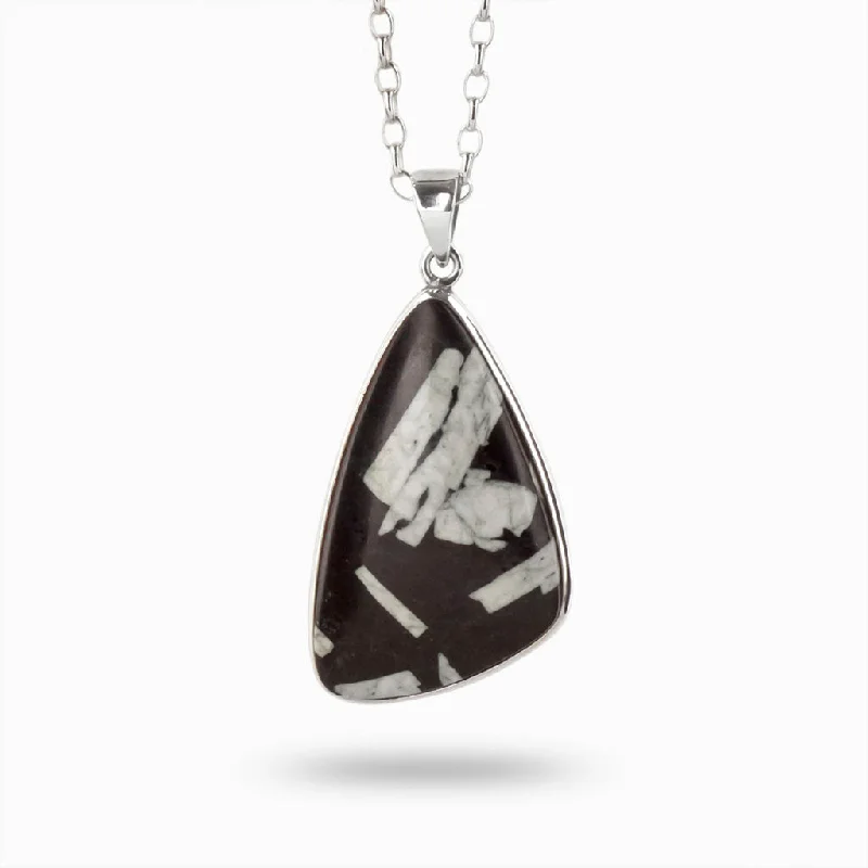 Chinese Writing Rock Necklace