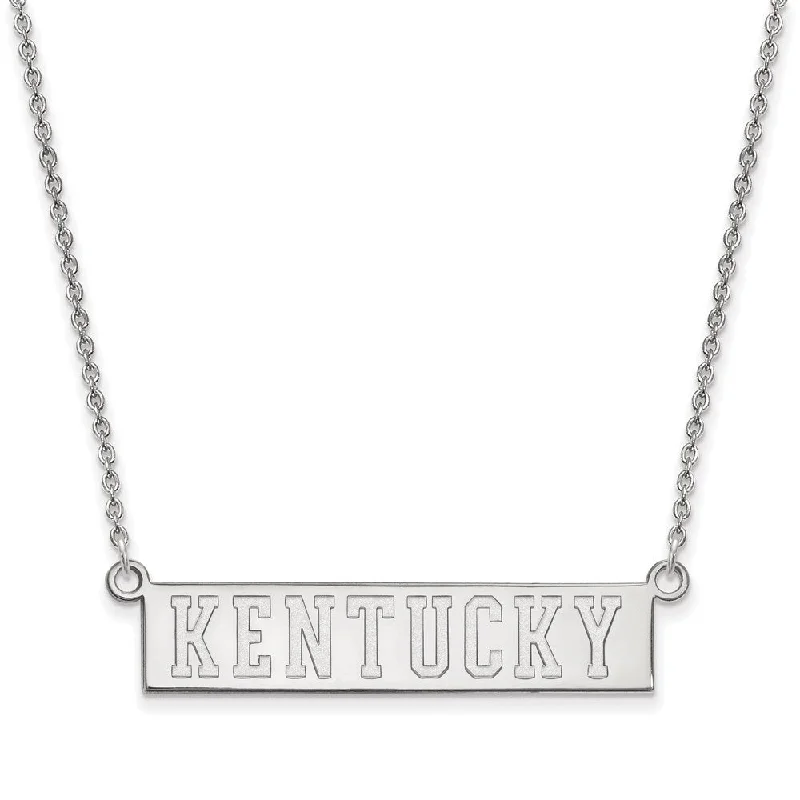 10k White Gold U of Kentucky Small Pendant Necklace