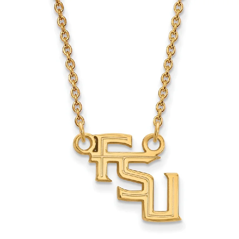 10k Yellow Gold Florida State Small Pendant Necklace