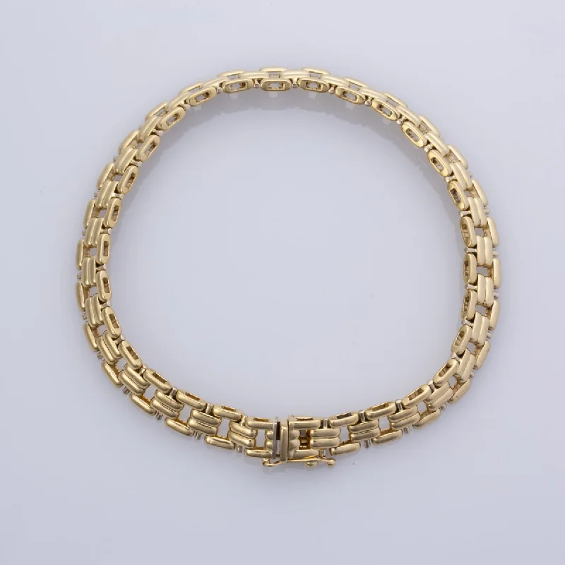 18k Yellow Gold Bracelet  | 8" |