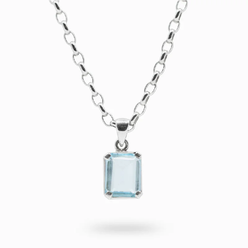 Blue Topaz Necklace