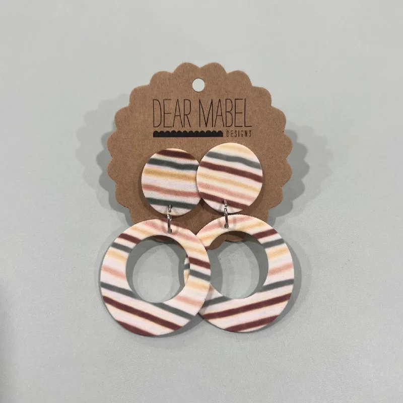 Dear Mabel Handmade - Autumn Stripe Earrings*