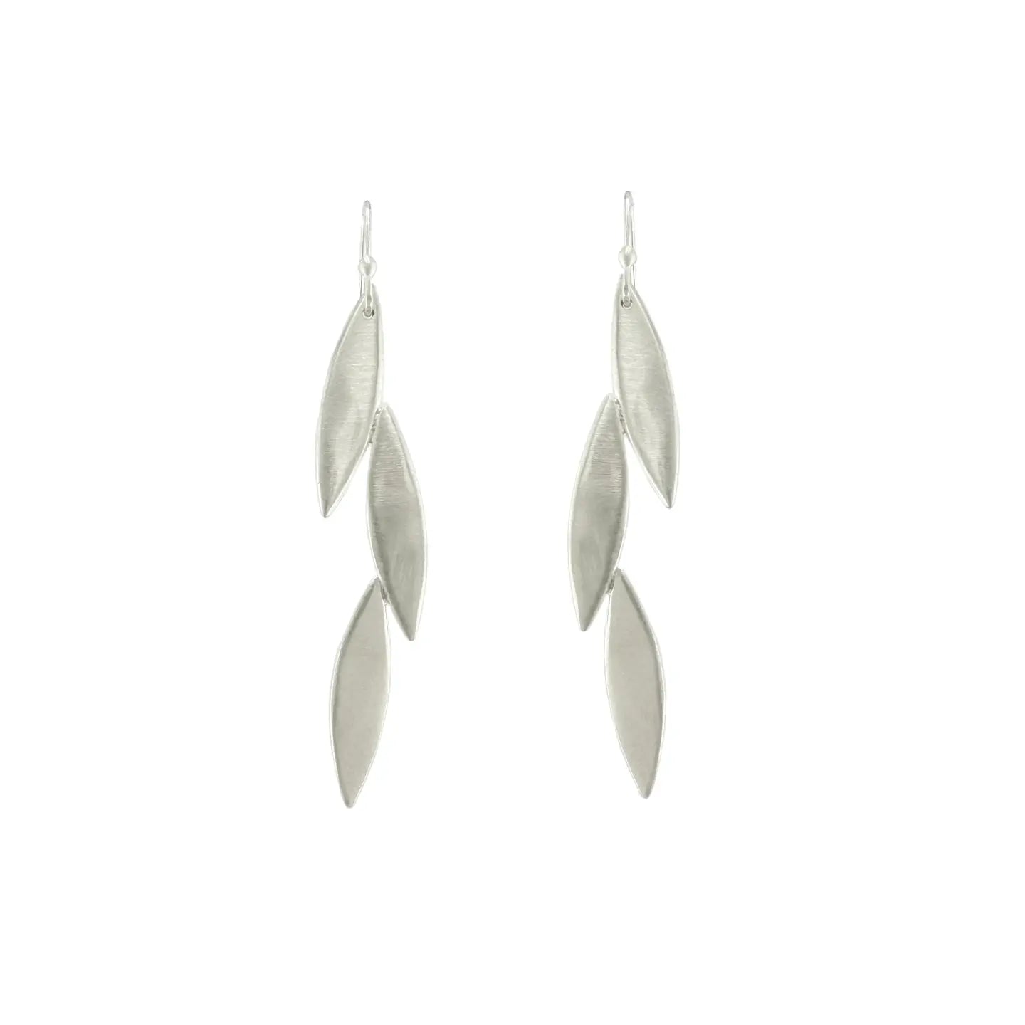 Three Solid Leaves Earrings