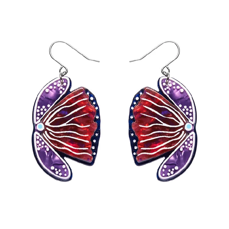 Erstwilder x Lauren Rogers - Fervent Feather Flower Drop Earrings