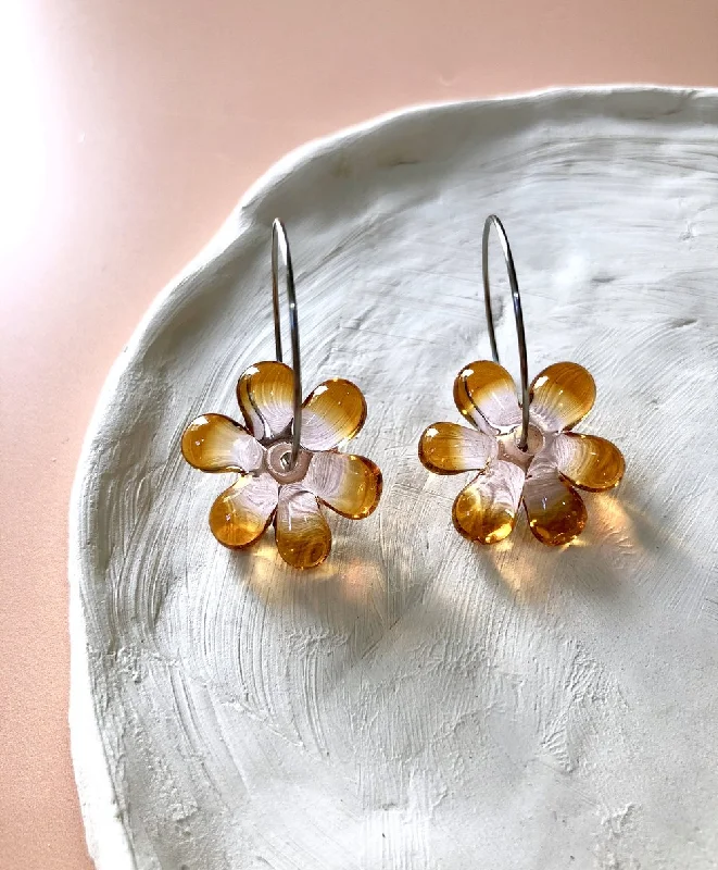 Yo DAN - Two Tone Flower Jelly Hoops Various