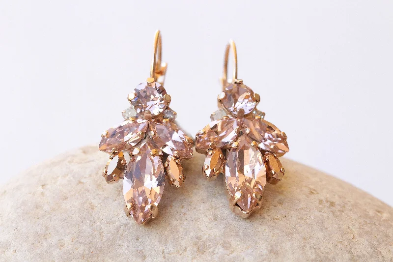 BLUSH BRIDAL EARRINGS