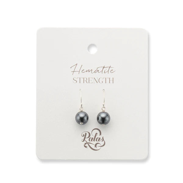 Palas Jewellery - Hematite Healing Gem Earrings