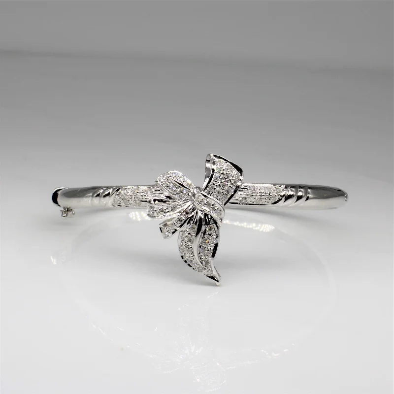 Diamond Bow Bracelet | 0.35ctw | 6" |