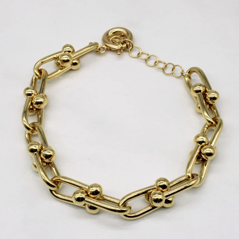 18k Yellow Gold Bracelet | 9" |