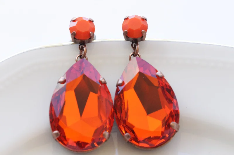 ORANGE EARRINGS