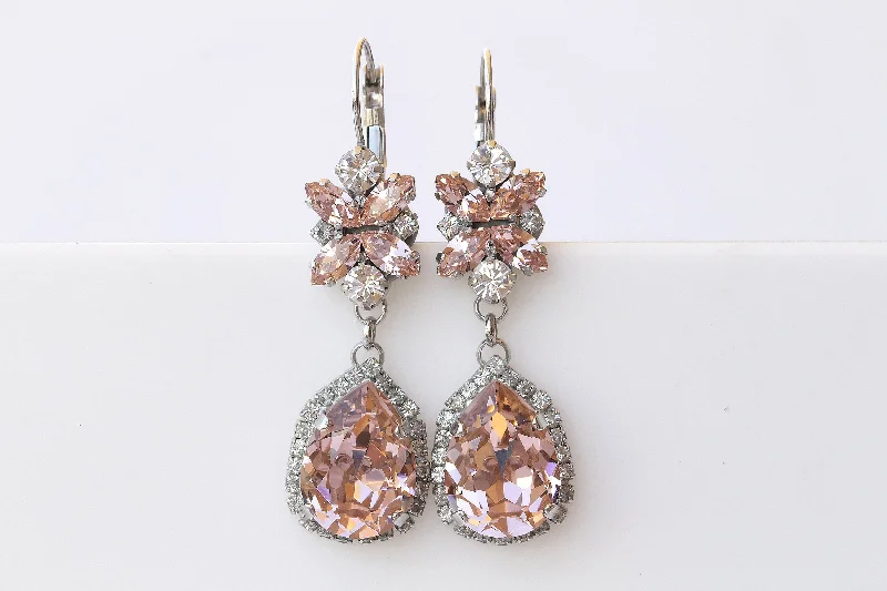 BLUSH DROP EARRINGS